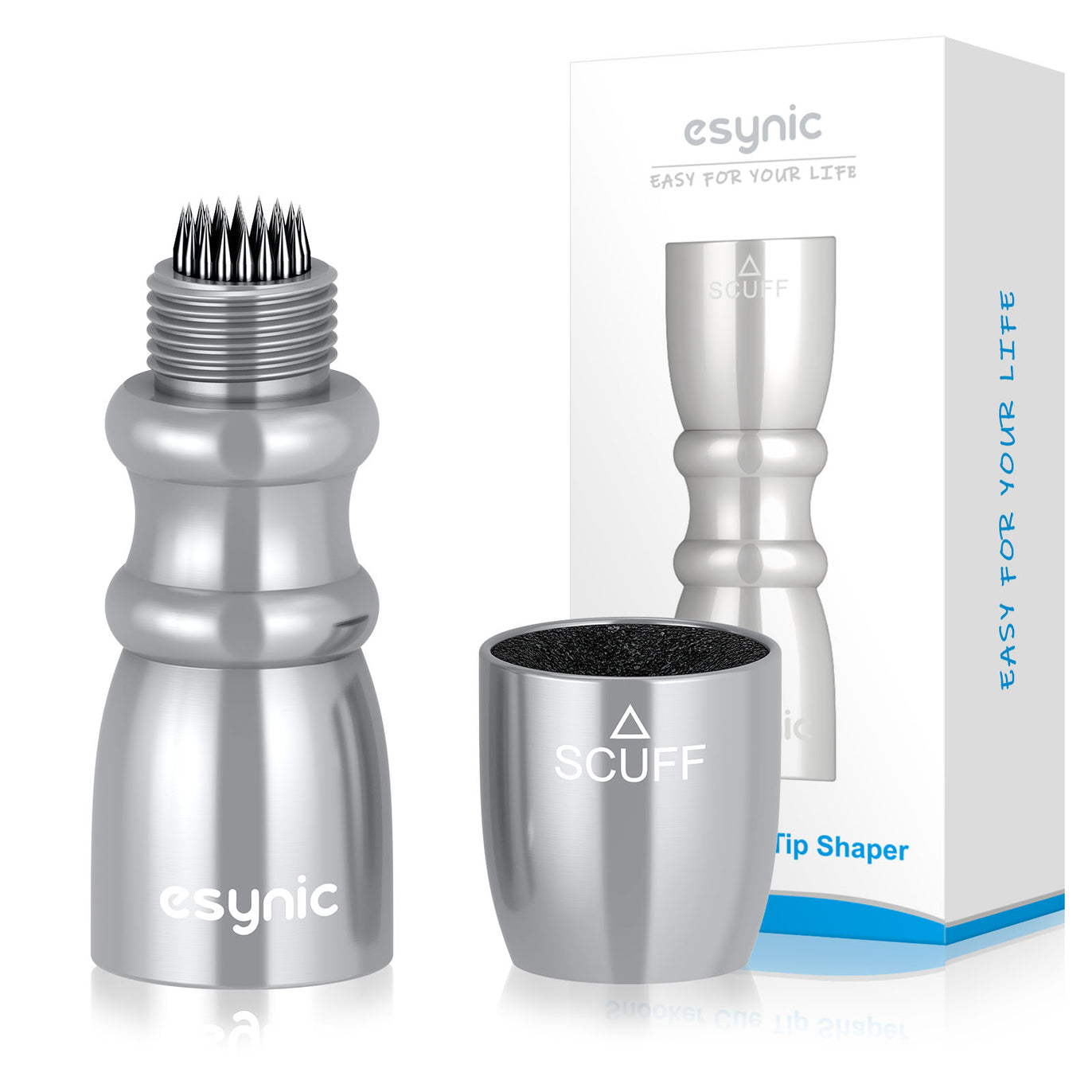 Snooker Pool Cue Tip Shaper 3 in 1 Tool - Shaper, Scuffer, Aerator