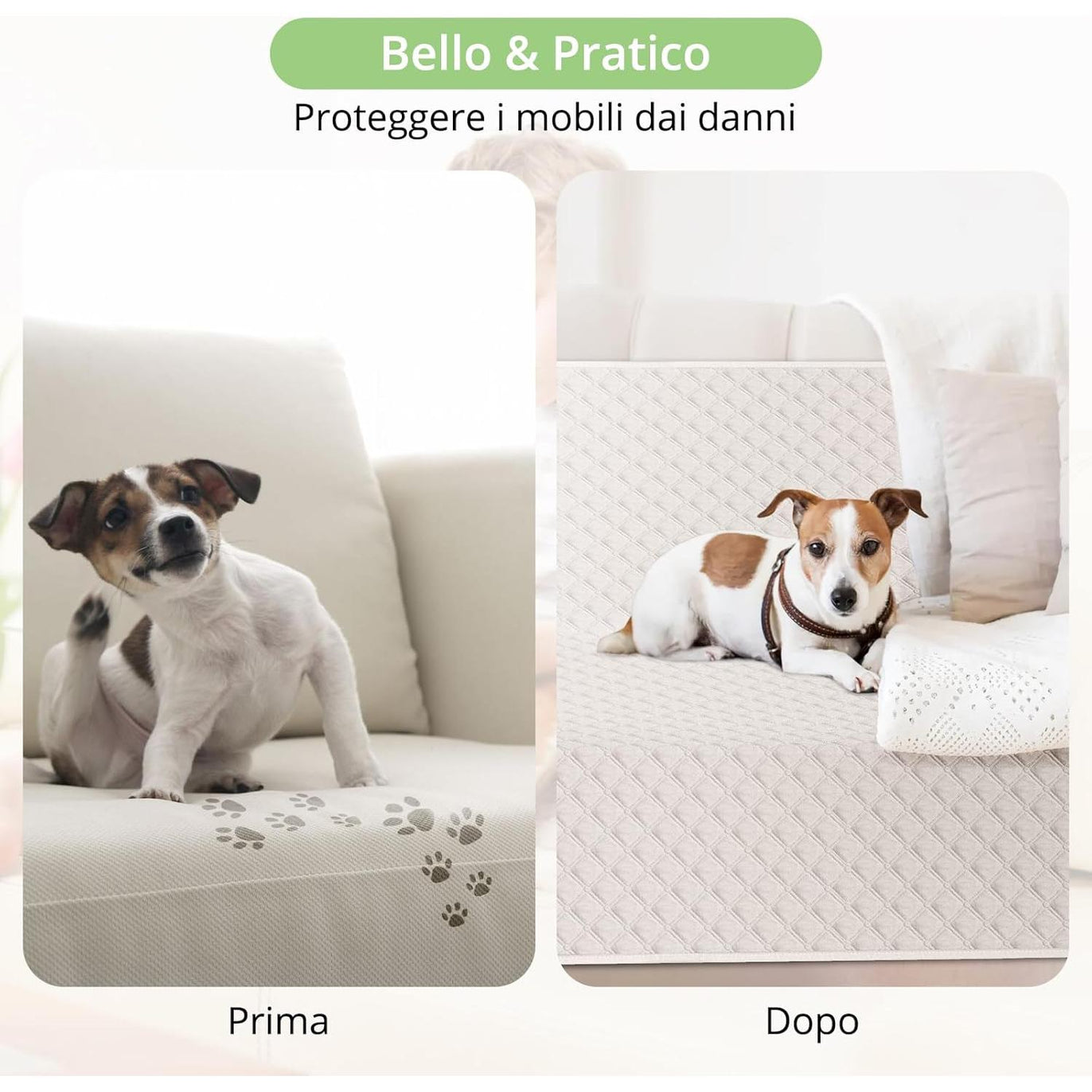 Waterproof Blanket for Dogs Cats, Sofa Cover for Pets, Washable and Non-Slip, Protection, Bed, Furniture, 137 x 208 cm, Cream