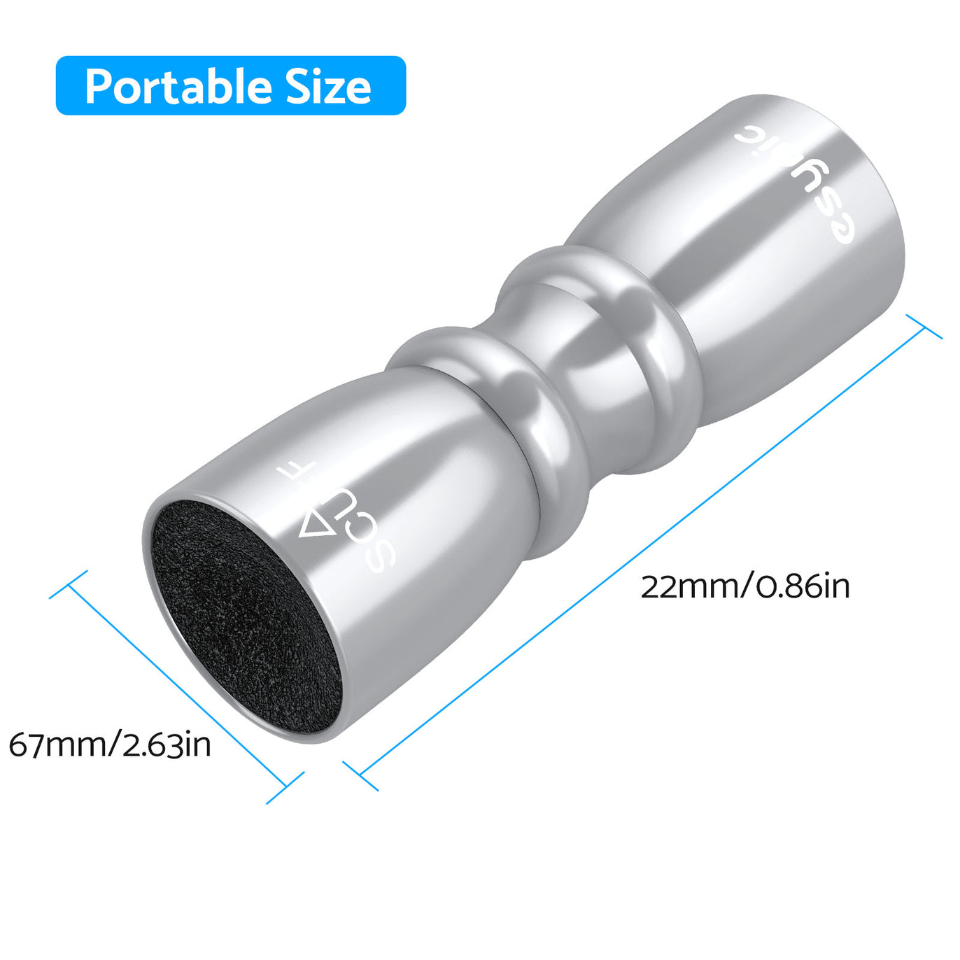 Snooker Pool Cue Tip Shaper 3 in 1 Tool - Shaper, Scuffer, Aerator