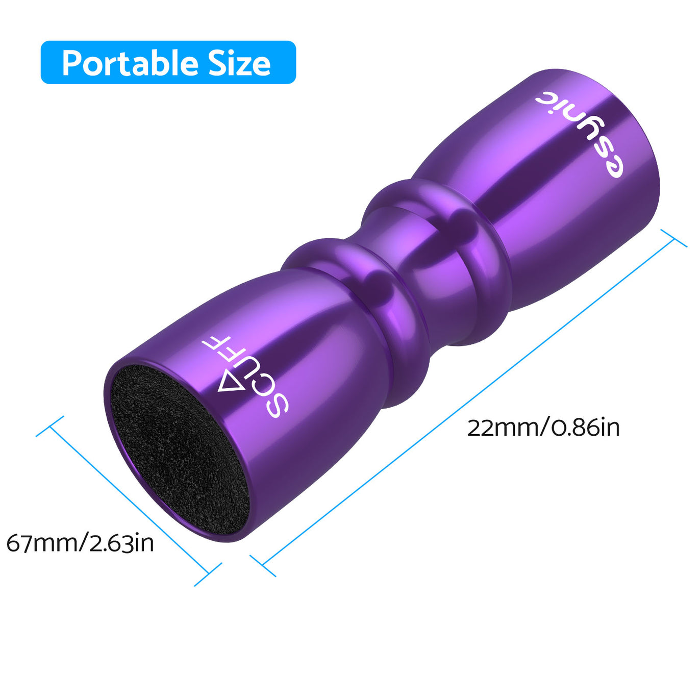 Snooker Pool Cue Tip Shaper 3 in 1 Tool - Shaper, Scuffer, Aerator