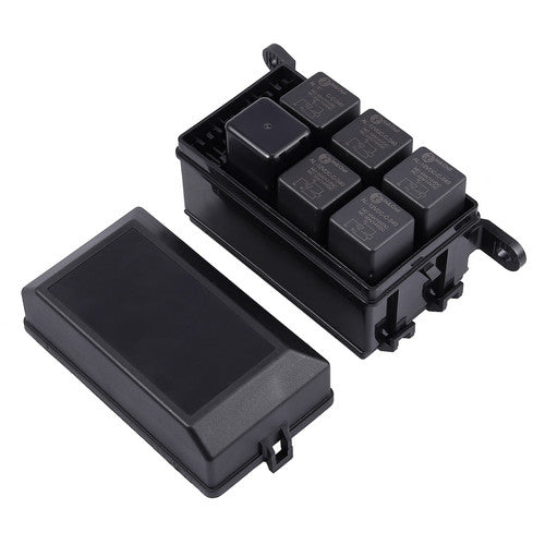 Auto Truck Fuse Box 6 Relay Block Holder 5 Road Fit For Car Trunk ATV Insurance