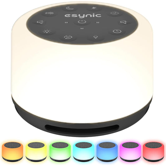eSynic Rechargeable White Noise Machine Baby Portable White Noise Machine
