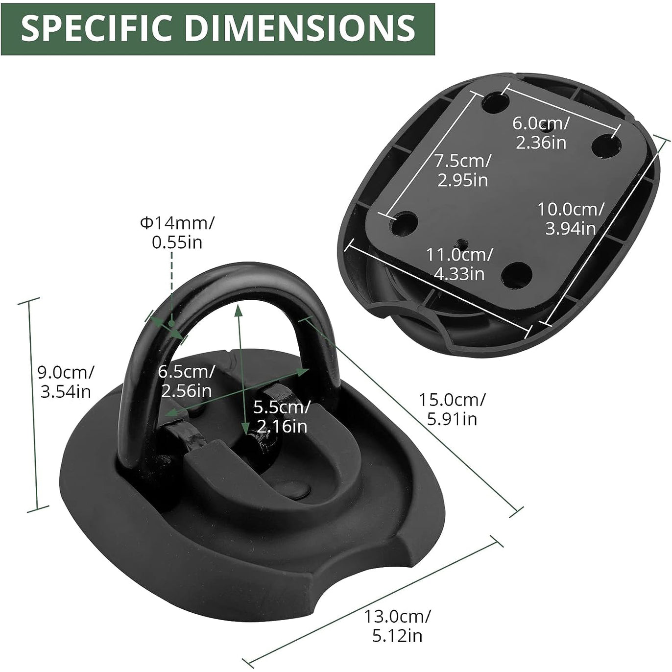Security Ground Anchor,Heavy Duty Alloy Steel Anti-Theft Wall Anchor Lock