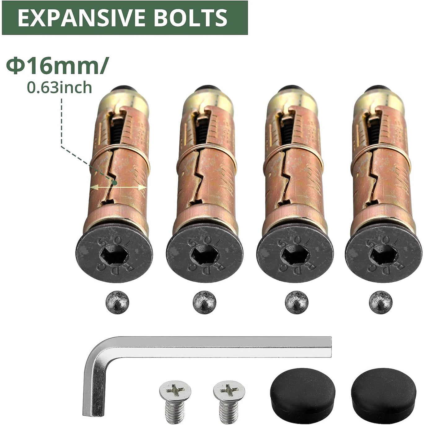 Security Ground Anchor,Heavy Duty Alloy Steel Anti-Theft Wall Anchor Lock