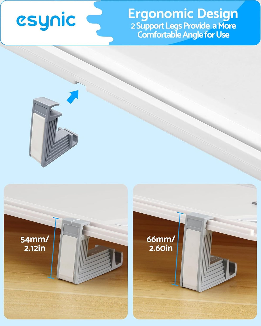 eSynic A3 Drawing Board Set, A3 Multifunction Drafting Table Adjustable Measuring System Angle Parallel Motion Drawing Board with Protractor, Paper Locator, Sliding Ruler, Anti Slip Support Leg