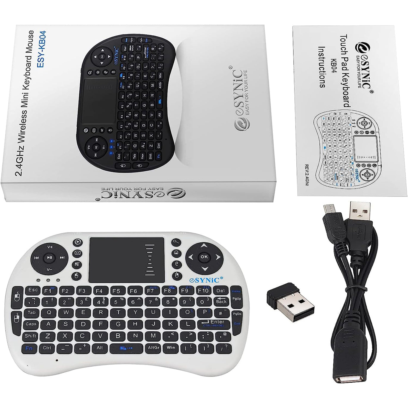 eSynic Mini Wireless Keyboard 2.4G Mini Wireless XBMC Keyboard