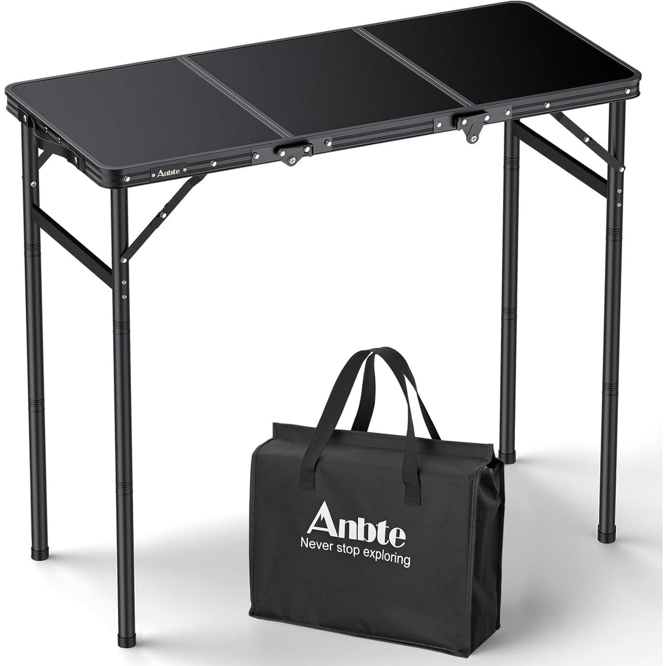 Anbte 3ft Tri-fold Camping Table Max 29.5