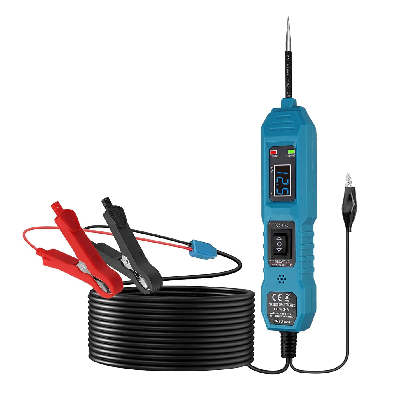 EYPINS Automotive Power Circuit Probe Tester - Pro DC 6V 12 V 36V Automotive Circuit Breaker Finder,Voltage/Continuity/Short/Open Circuit Detection Multifunctional with Test Light