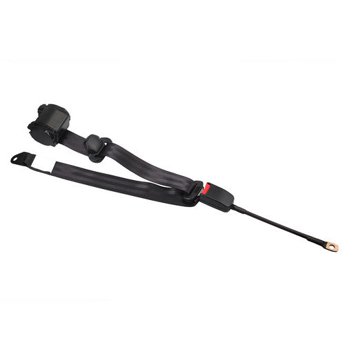 Universal 3 Point Seat Belts Kit Retractable Inertia Safety Belts Strap Buckle