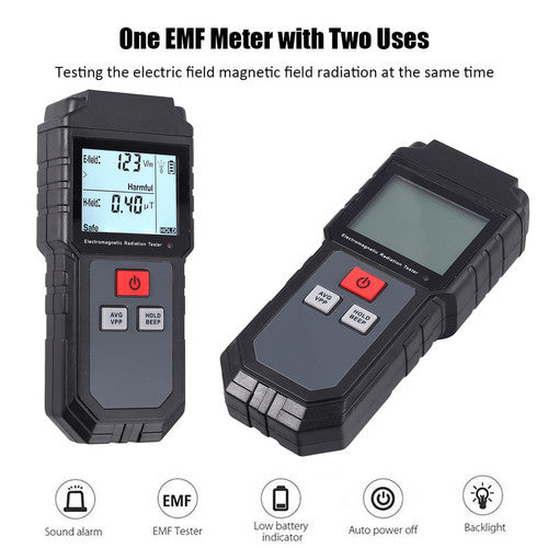 Handheld Digital LCD Electromagnetic Field Radiation Tester EMF Meter Detector