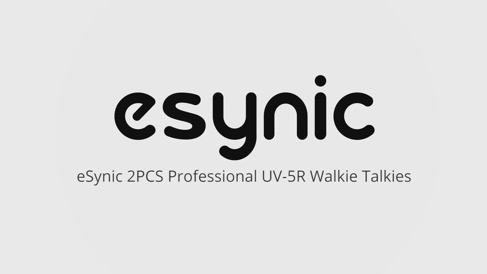eSynic 2Pcs Professional Rechargeable Walkie Talkies 2 Way Radio