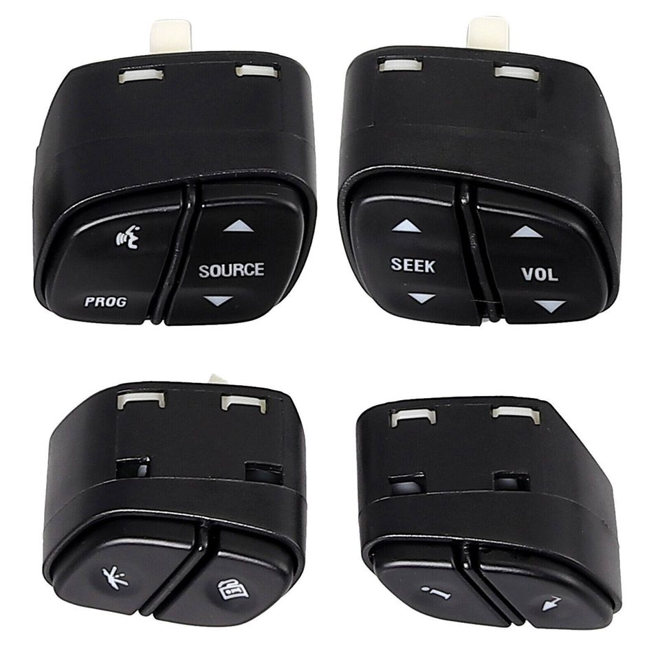 eSynic Steering Wheel Radio Volume Control Switch Button Set For Silverado GMC Yukon