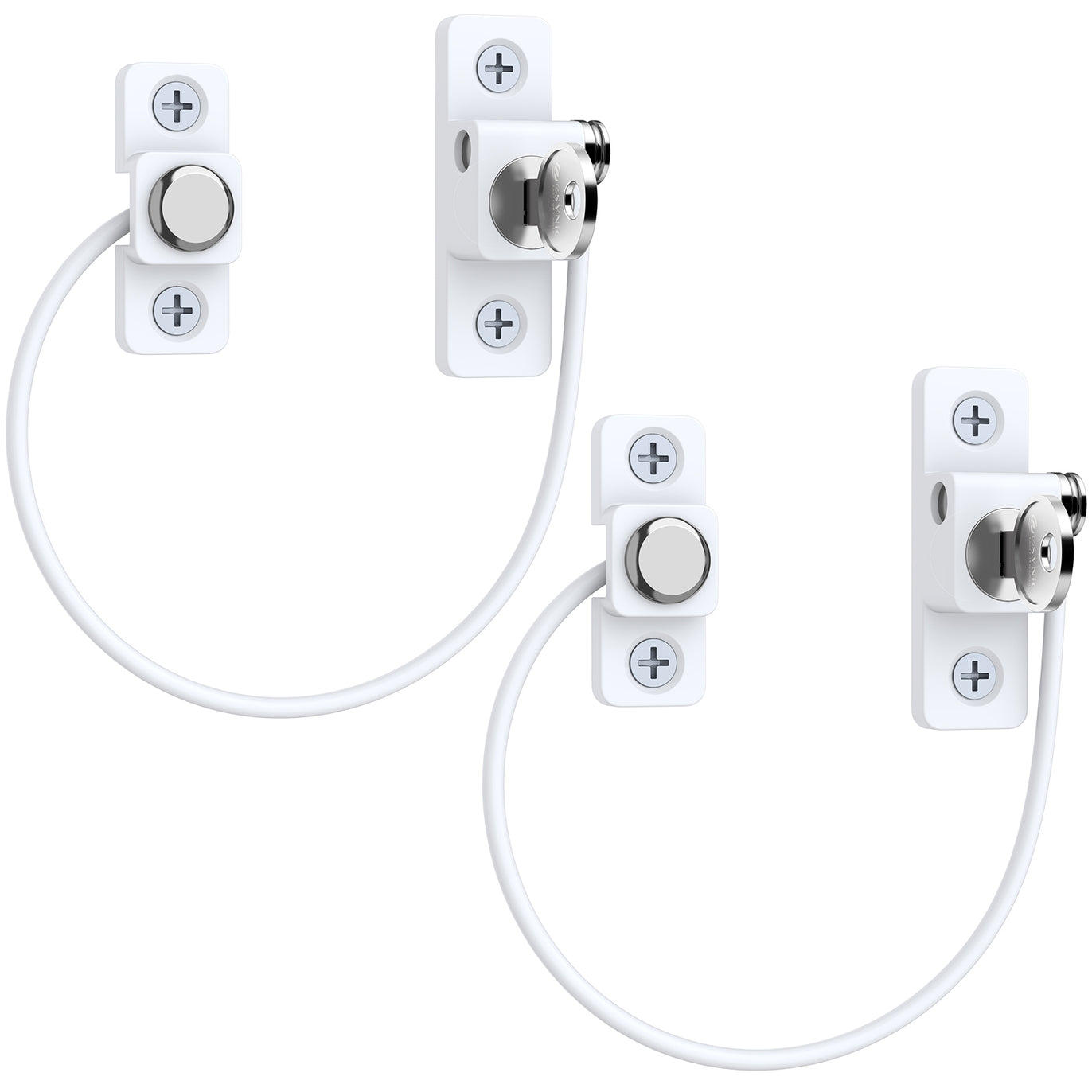 eSynic 2Pcs Professional Window Restrictor Locks Baby Security