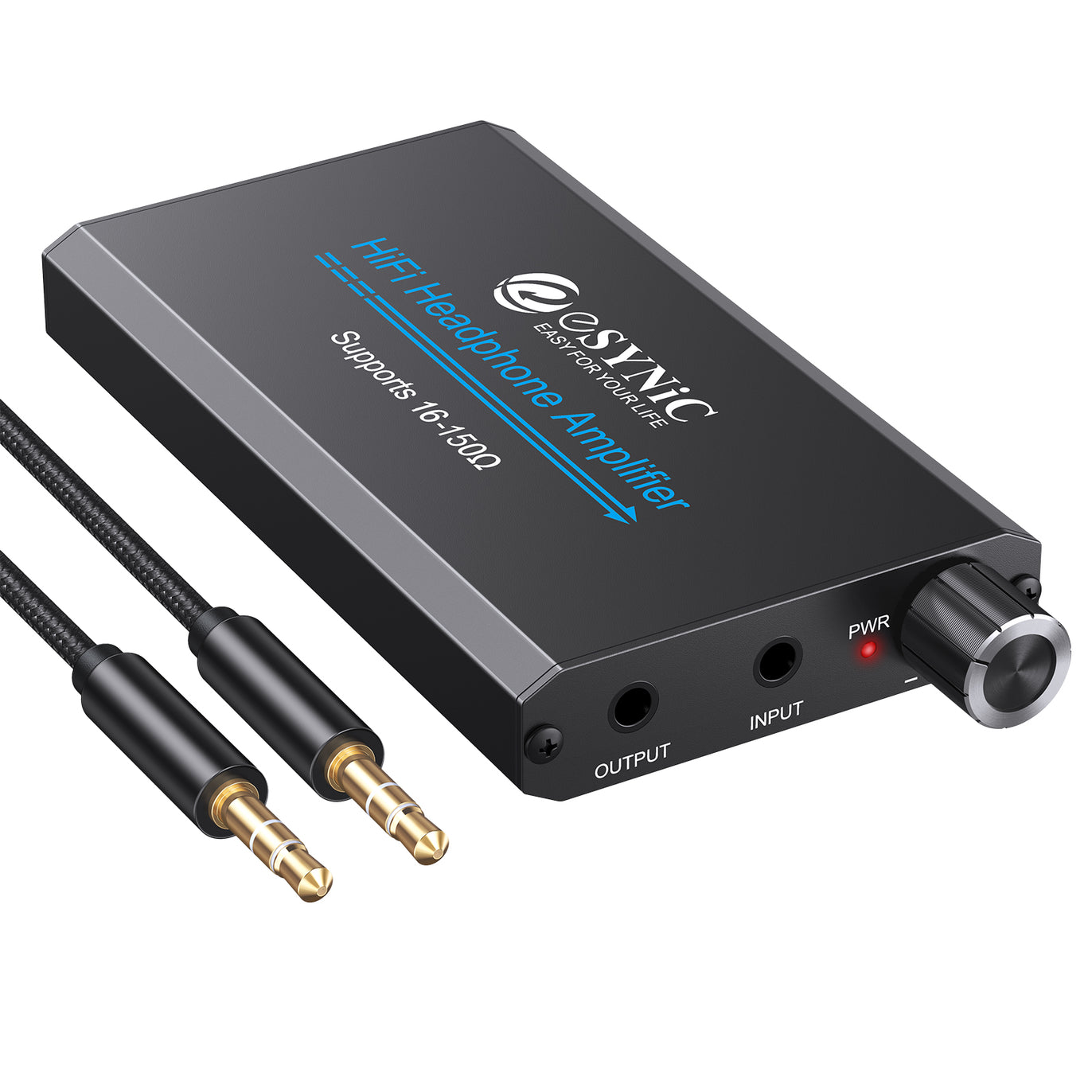 eSynic Portable Headphone Amplifier,HiFi Earphone Amp 3.5mm