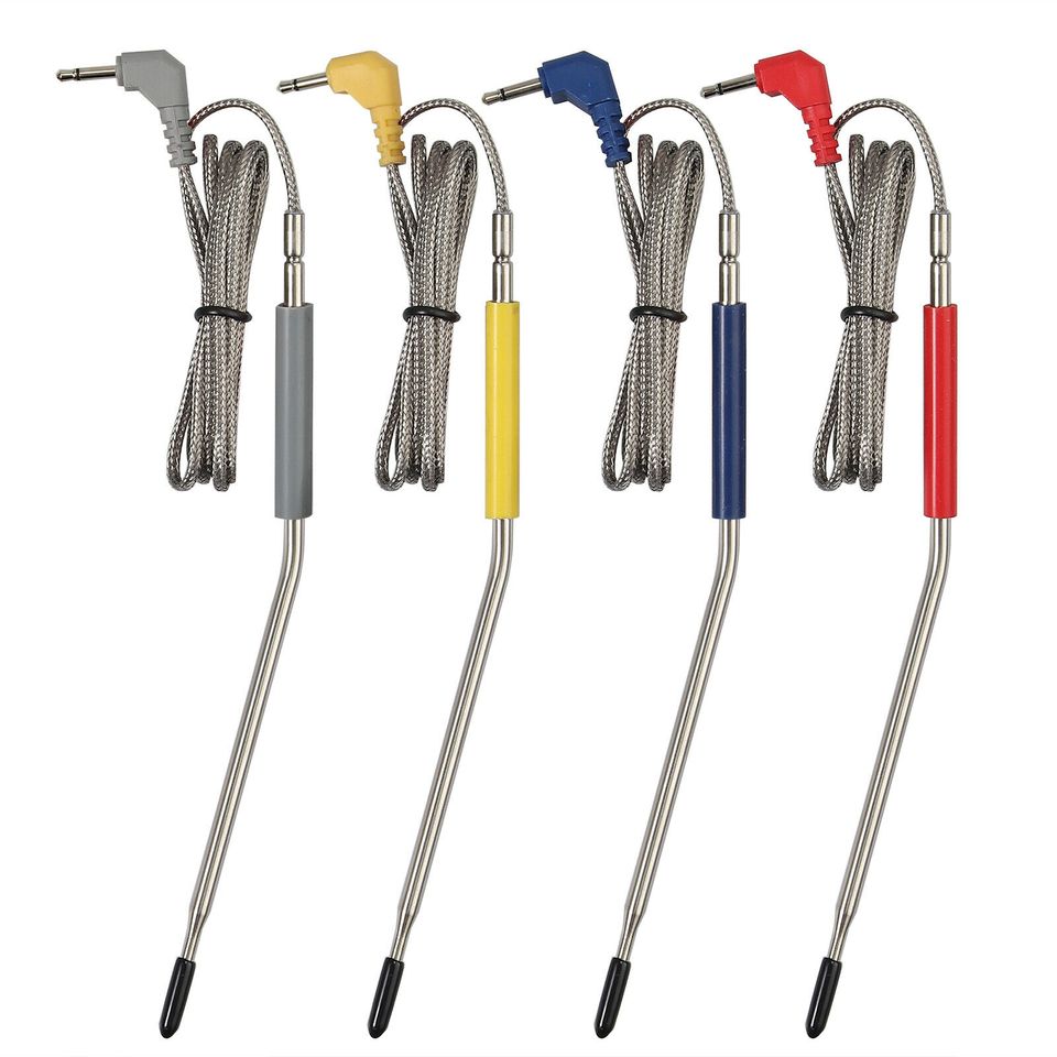 eSynic 4 Probe Digital Wireless Remote LCD Meat Cooking Kitchen Thermometer Timer Alarm US