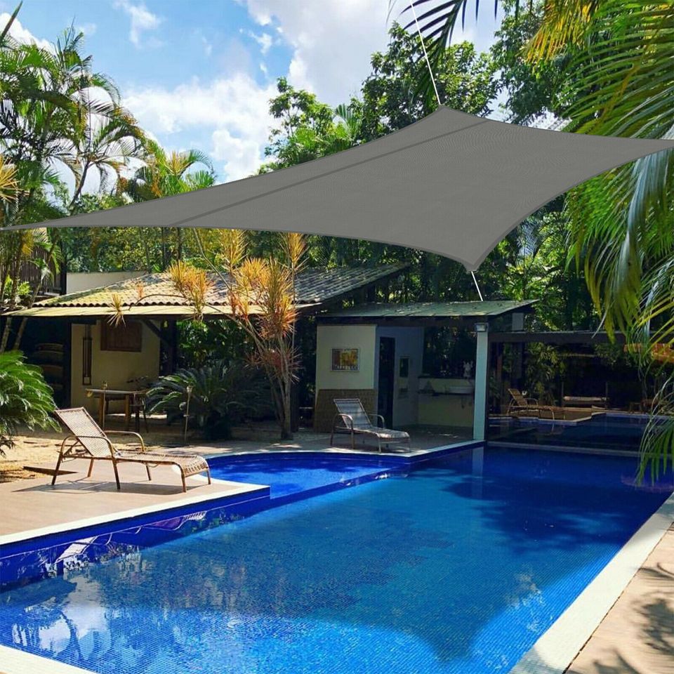 eSynic Sun Shade Sail Canopy Rectangle Sand Uv Block Sunshade For Backyard Deck Outdoor US