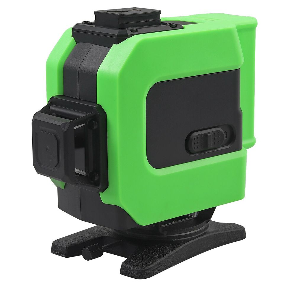eSYNiC 3D 12 Line Green Laser Level Auto Self Leveling 360° Rotary Cross Measure w/ Box US