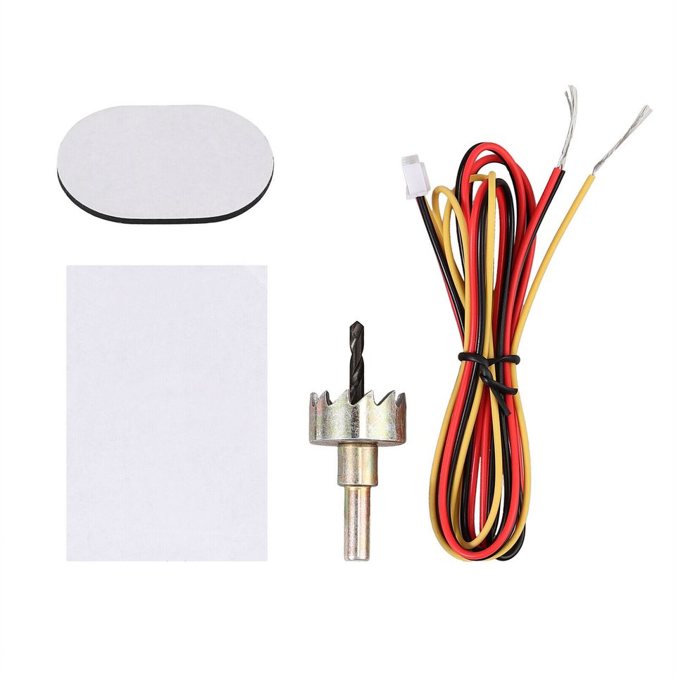 eSynic Front Rear Car Reverse 8 Parking Sensors Kit Alarm Buzzer System + Display