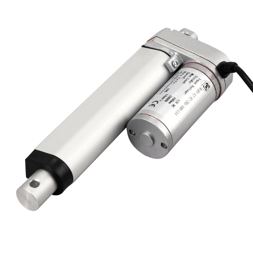eSynic 4 in Stroke Linear Actuator 1000N Pound Max Lift 12V Volt DC Motor For Auto Car