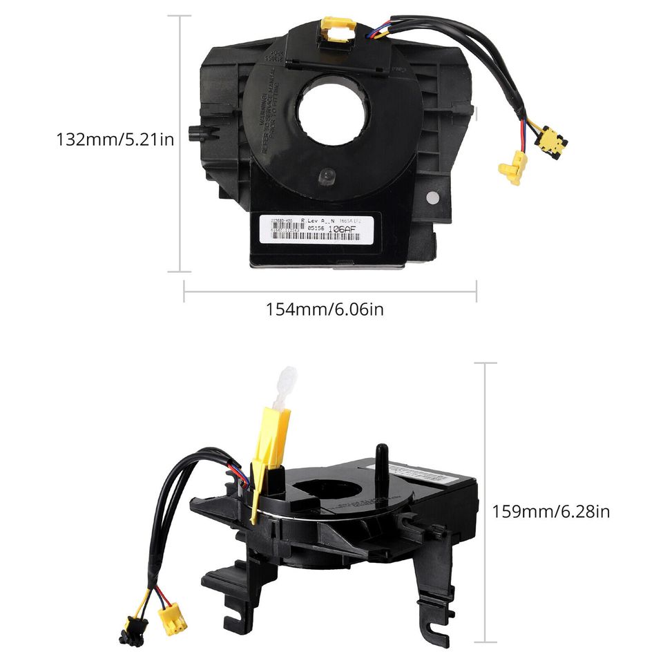 eSynic For Chrysler Dodge Jeep Airbag Steering Wheel Clock Spring with Angle Sensor