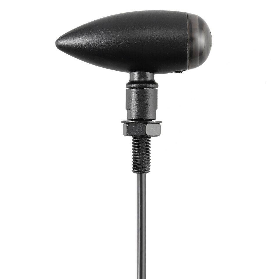 eSynic 4pcs 12V Motorcycle Turn Signals Bullet Blinker Indicator Light Amber Bulb Lamps