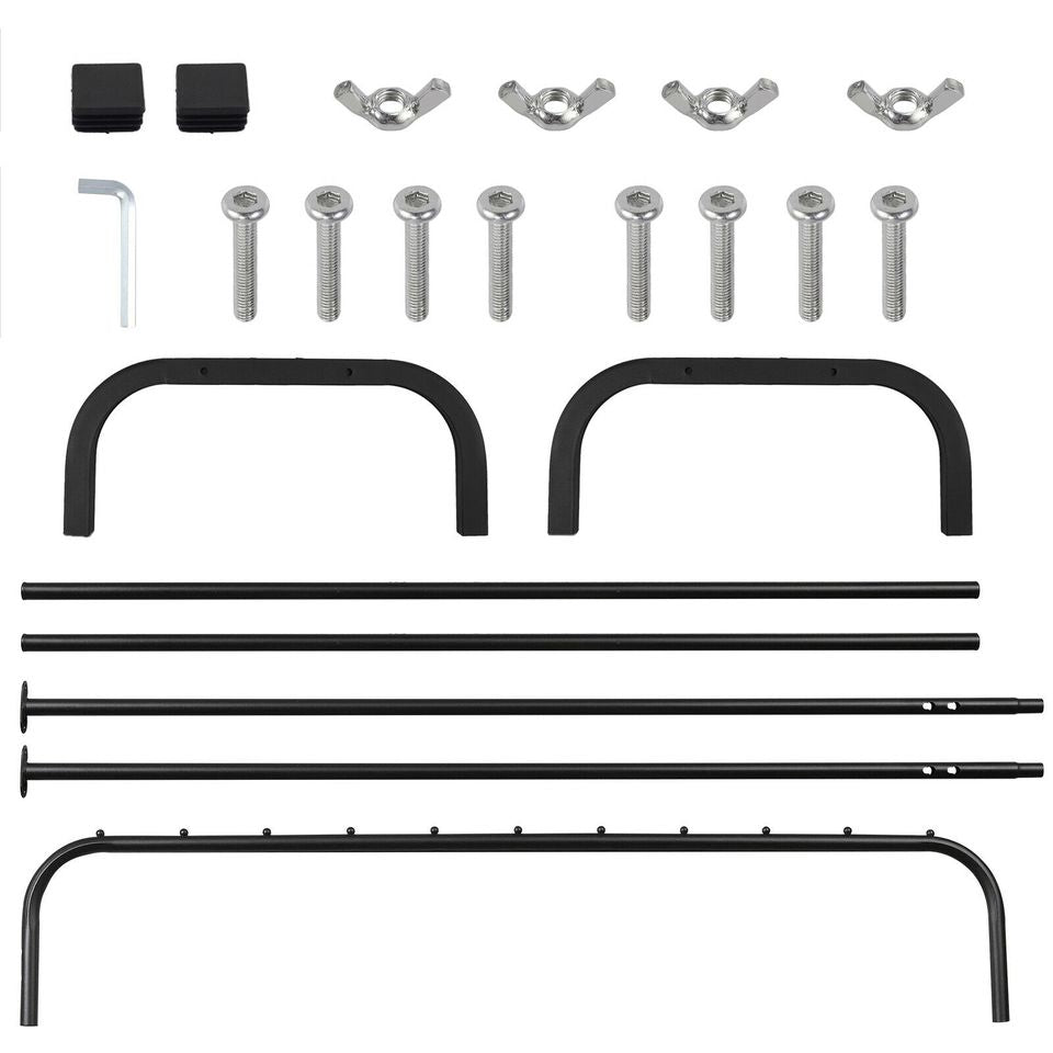 eSynic Heavy Duty Clothes Rail Rack Garment Hanging Display Stand Shoe Storage Shelf UK