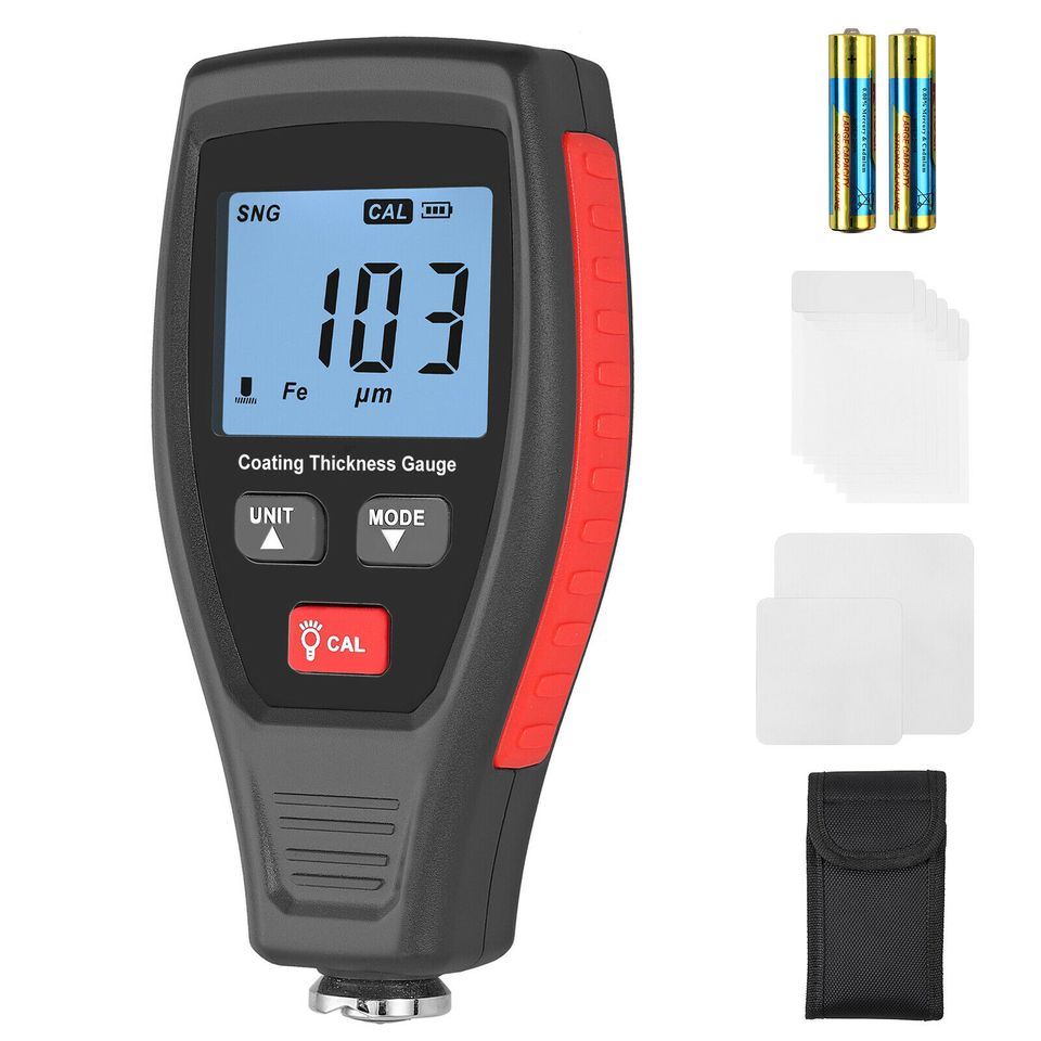 eSynic Digital Car Paint Coating Thickness Gauge Meter Tester Depth Detector Measuring