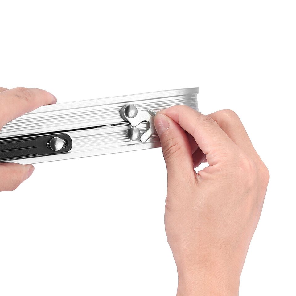 eSynic Outdoor Portable Folding Aluminum Table Camping Picnic Garden Work Laptop Table DE