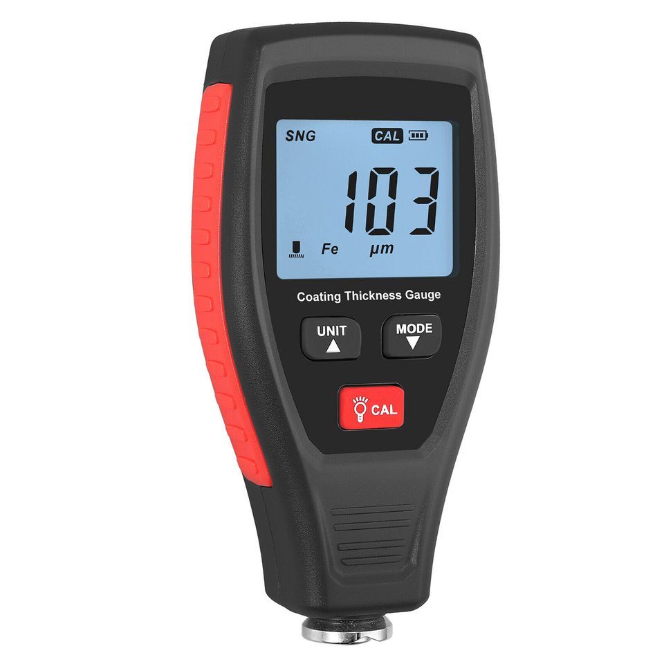 eSynic Digital Car Paint Coating Thickness Gauge Meter Tester Depth Detector Measuring