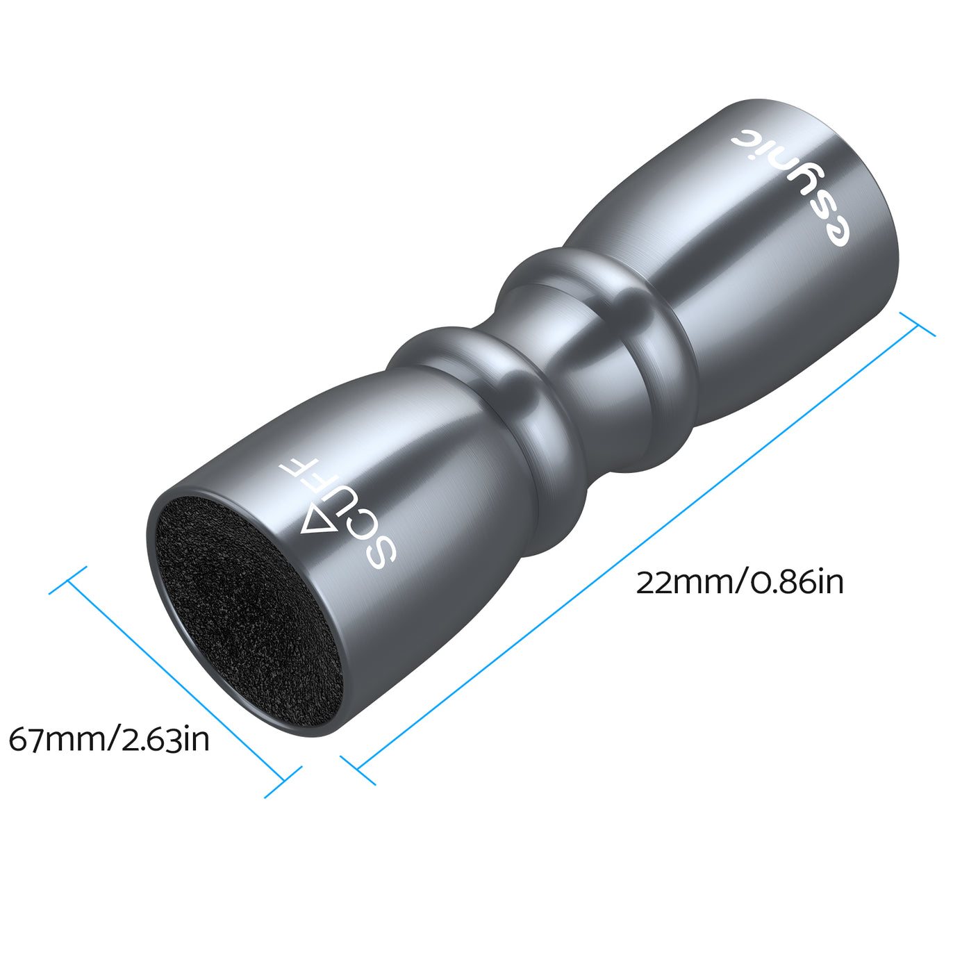 eSynic Popular Snooker Accessories Billiard Snooker Pool Cue Tip Shaper -Grey