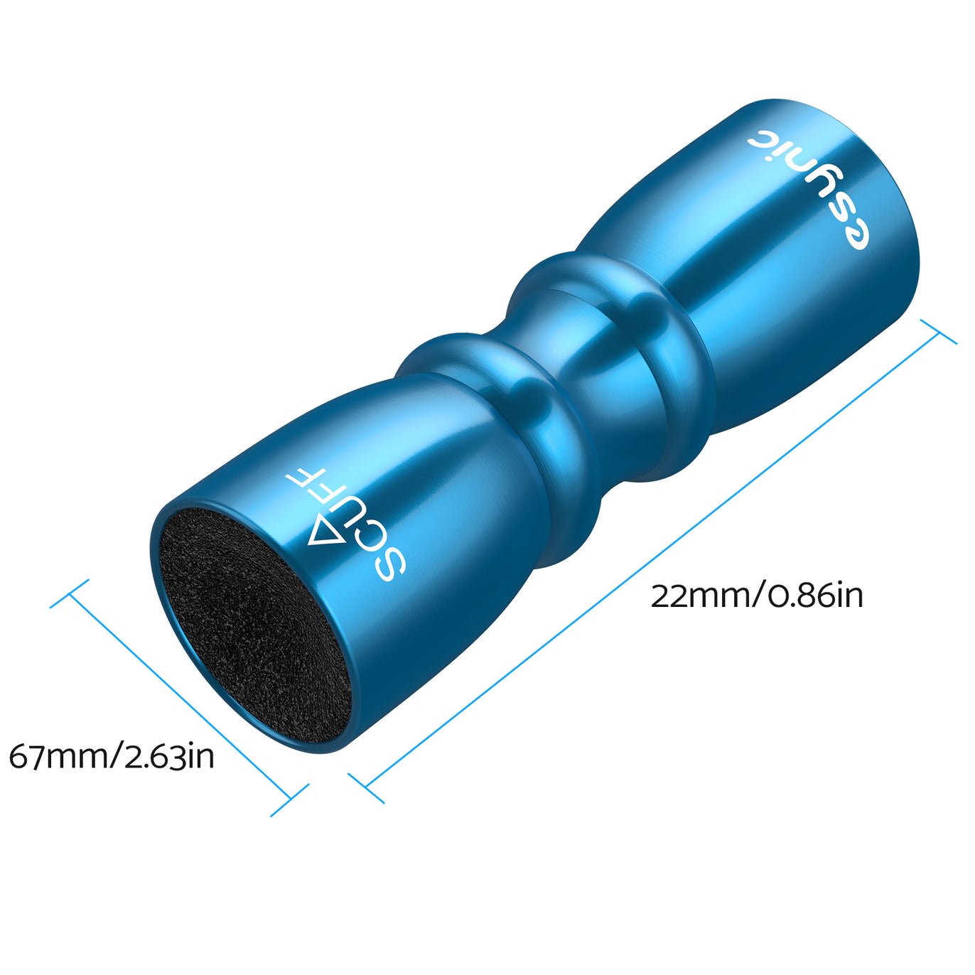 eSynic Popular Snooker Accessories Billiard Snooker Pool Cue Tip Shaper -Blue
