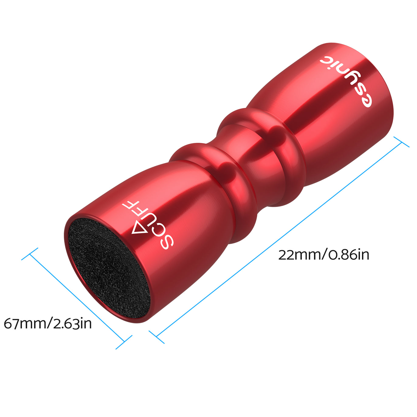 eSynic Popular Snooker Accessories Billiard Snooker Pool Cue Tip Shaper -Red