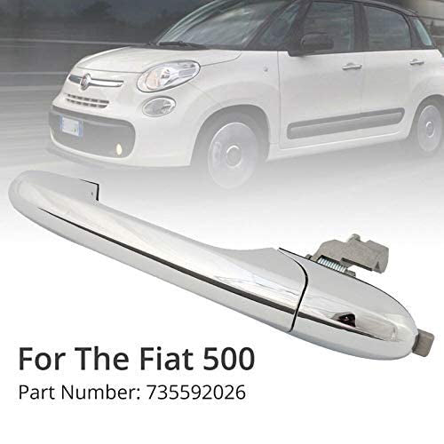 eSynic Chrome Handle Fit Fiat & Abarth 500 Left Handle