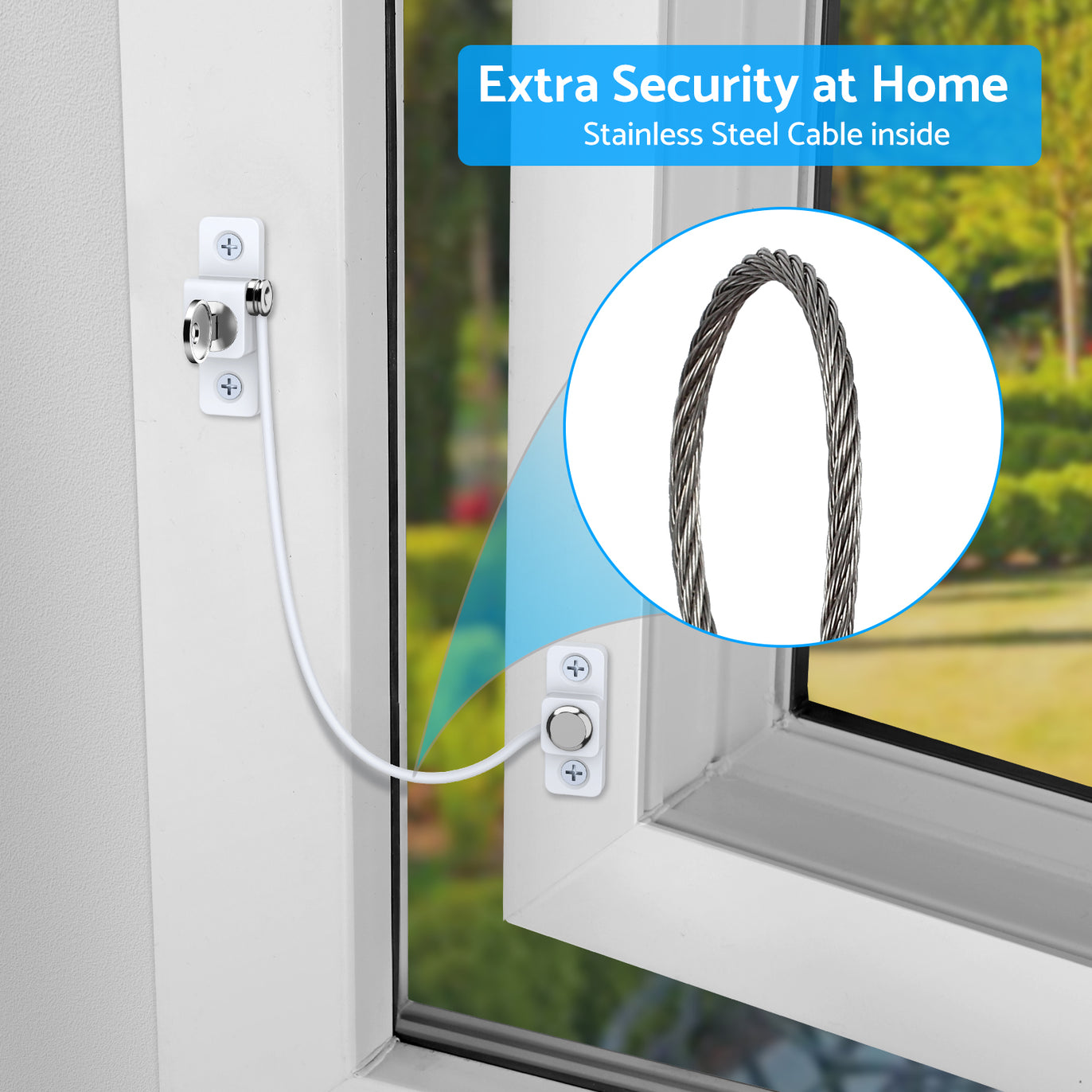eSynic 2Pcs Professional Window Restrictor Locks Baby Security