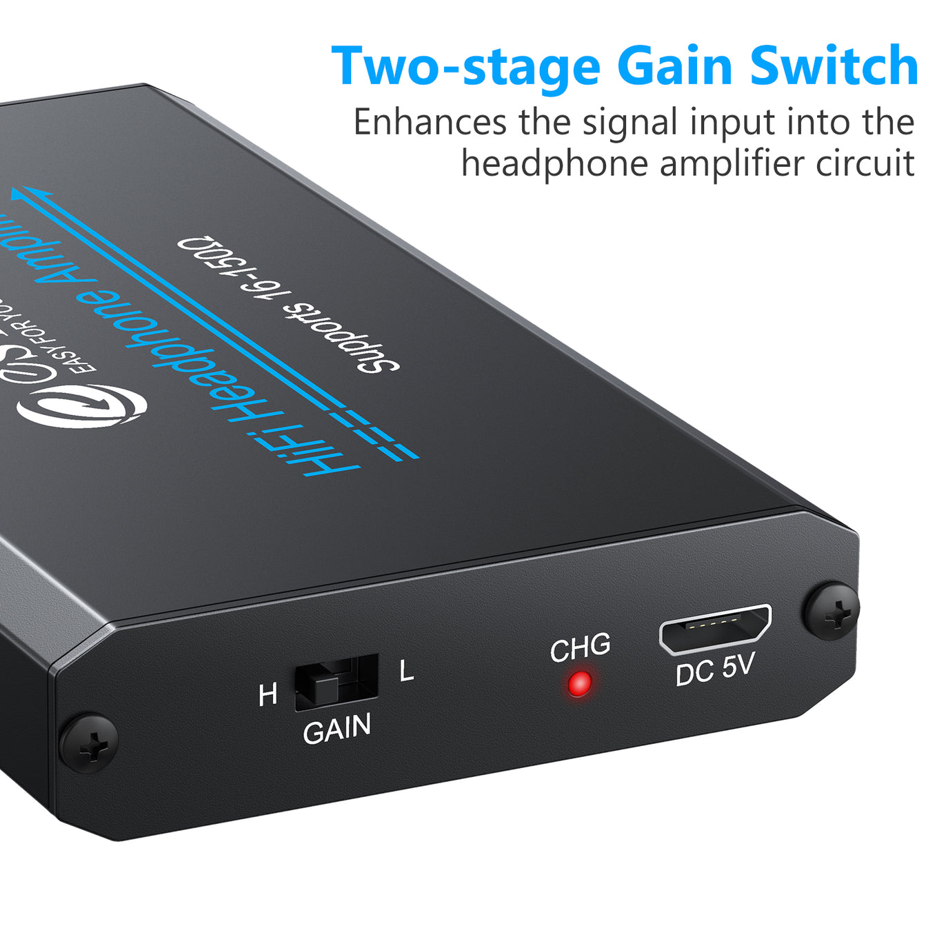 eSynic Portable Headphone Amplifier,HiFi Earphone Amp 3.5mm