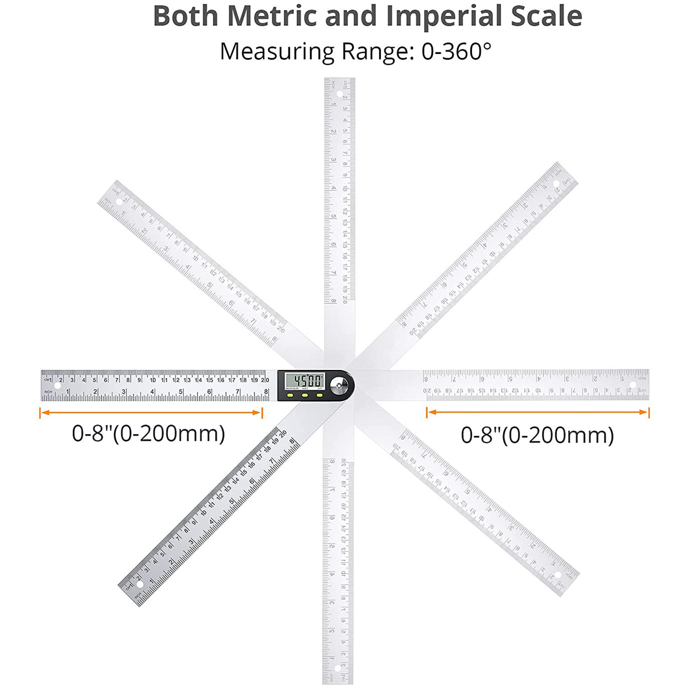 eSynic Electronic Digital Angle Ruler Protractor