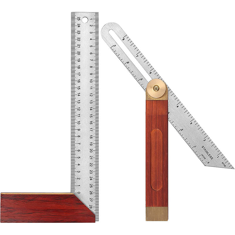 eSynic Zinc Alloy 300mm Woodworking Carpentry Square Set
