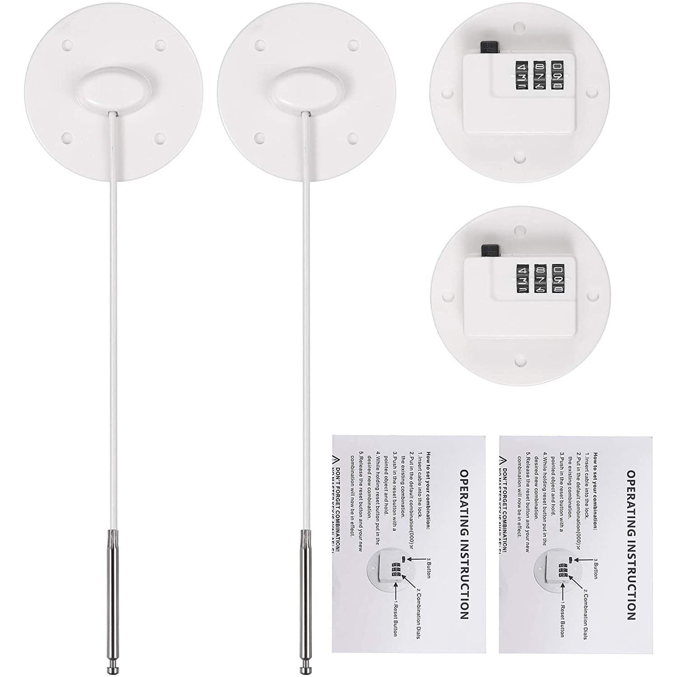 eSynic 2PCS Refrigerator Door Lock with Passcode