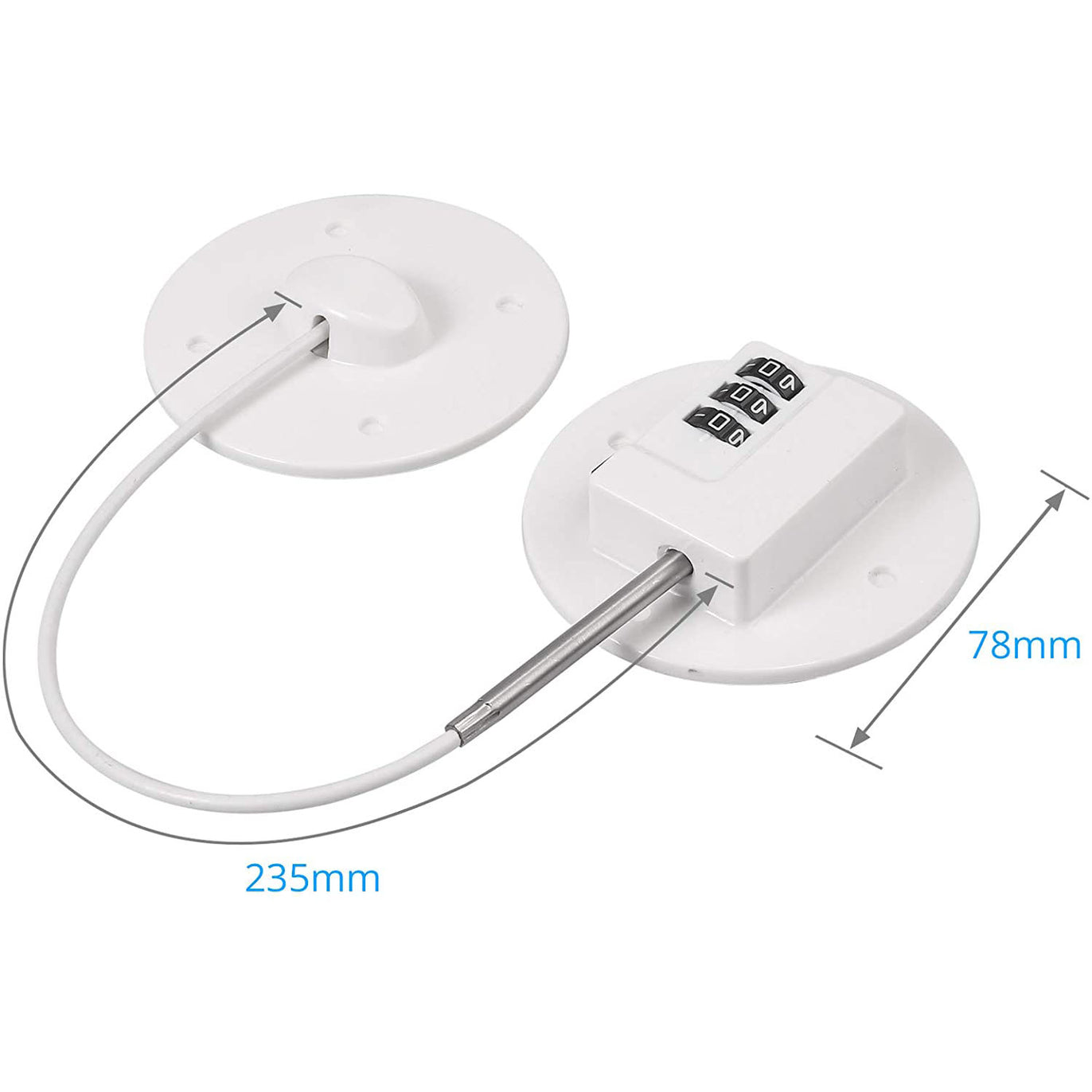 eSynic 2PCS Refrigerator Door Lock with Passcode