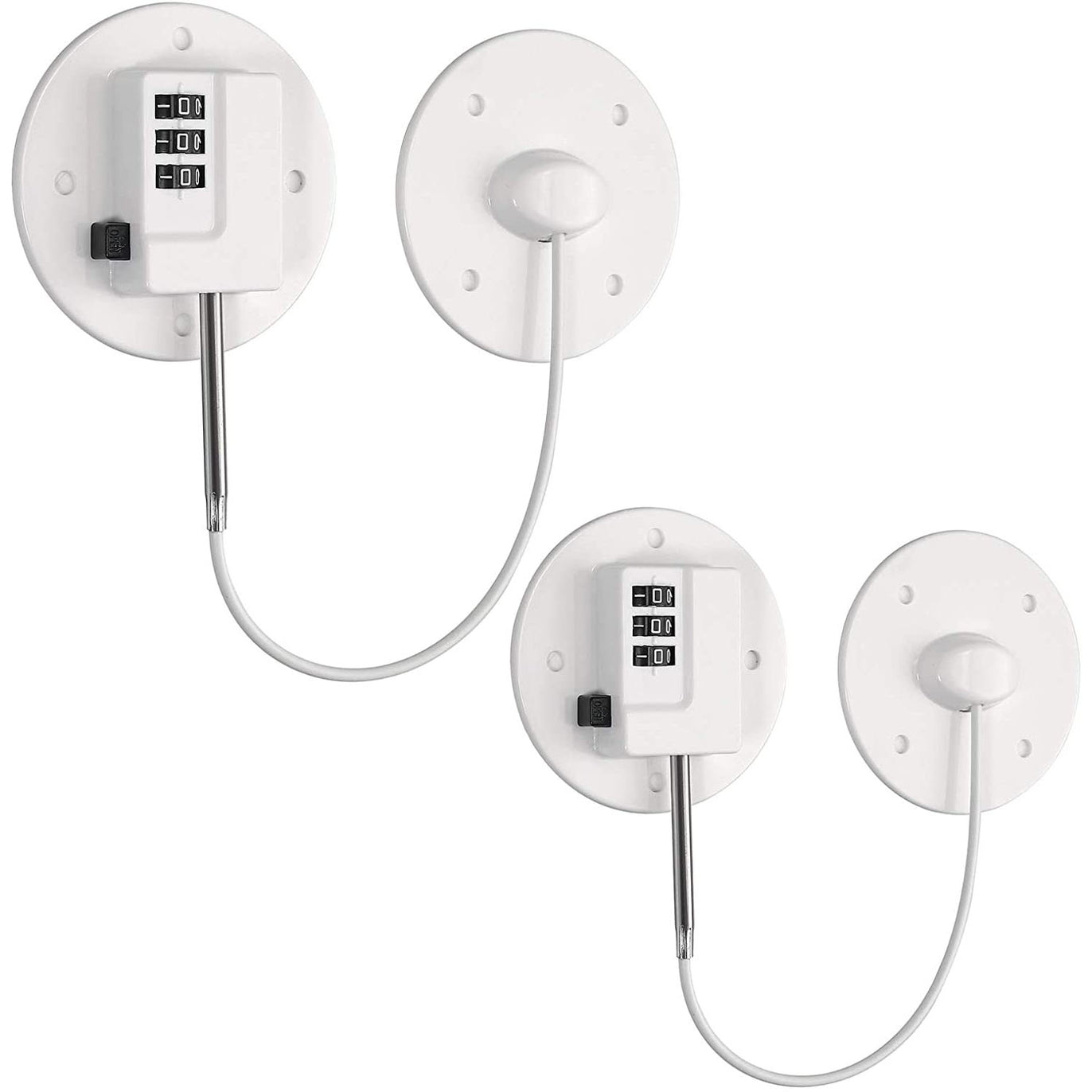 eSynic 2PCS Refrigerator Door Lock with Passcode