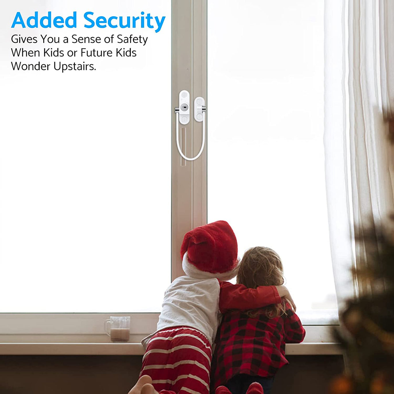 eSynic 6pcs Kids Window Restrictor Locks Window Lock UPVC - White