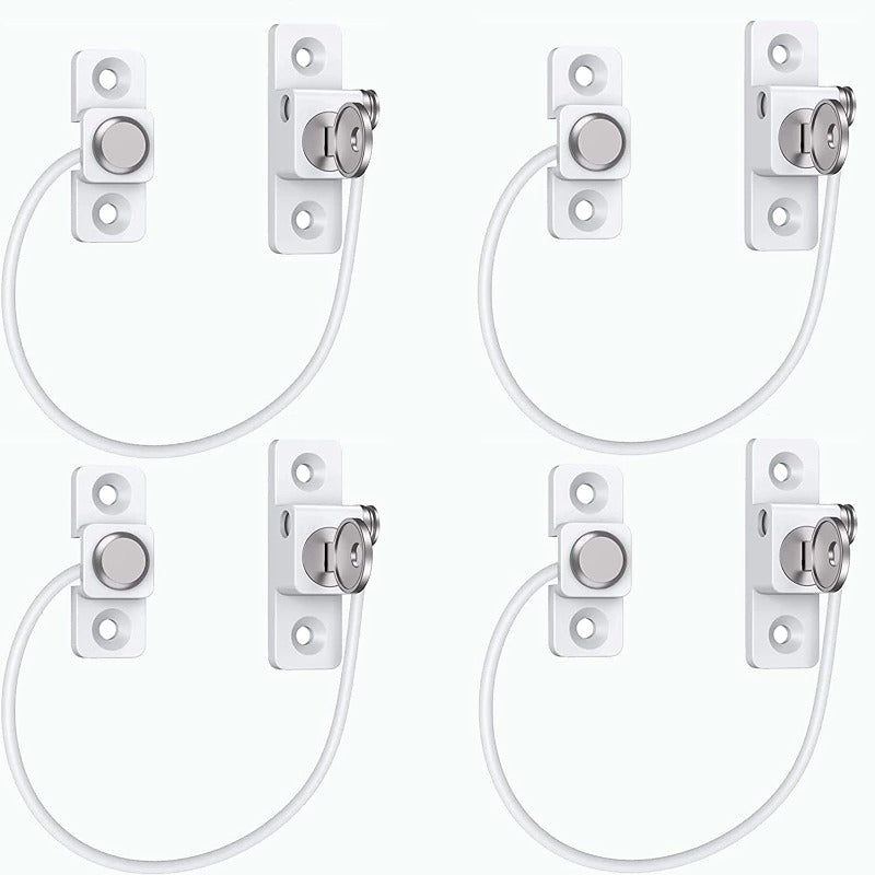 eSynic Popular 4pcs Window Restrictors for Upvc