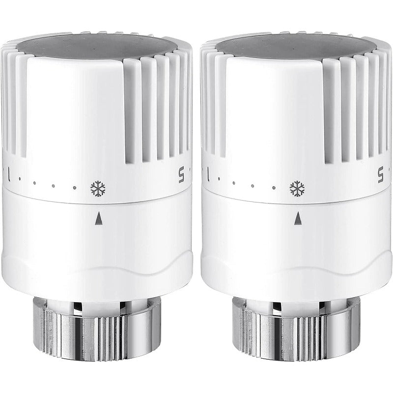 eSynic 2pcs Radiator Thermostat TRV M 30 x 1.5 Radiator