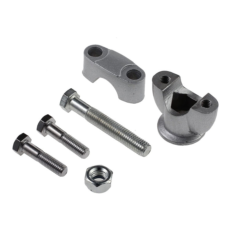Handle Bar Risers Clamp Motorbike Handlebar Clamp -Silver