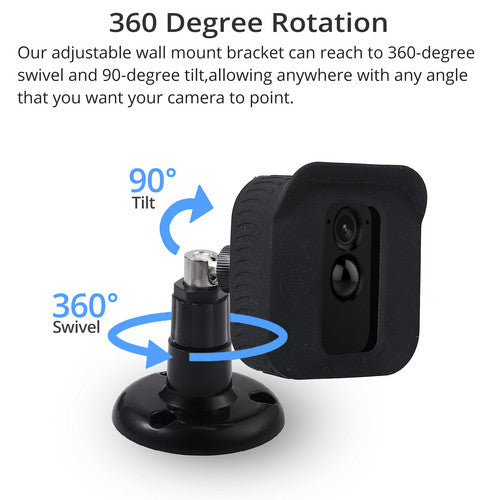 For Blink XT2/XT Camera Wall Mount Bracket Protective Cover Adjustable Holder