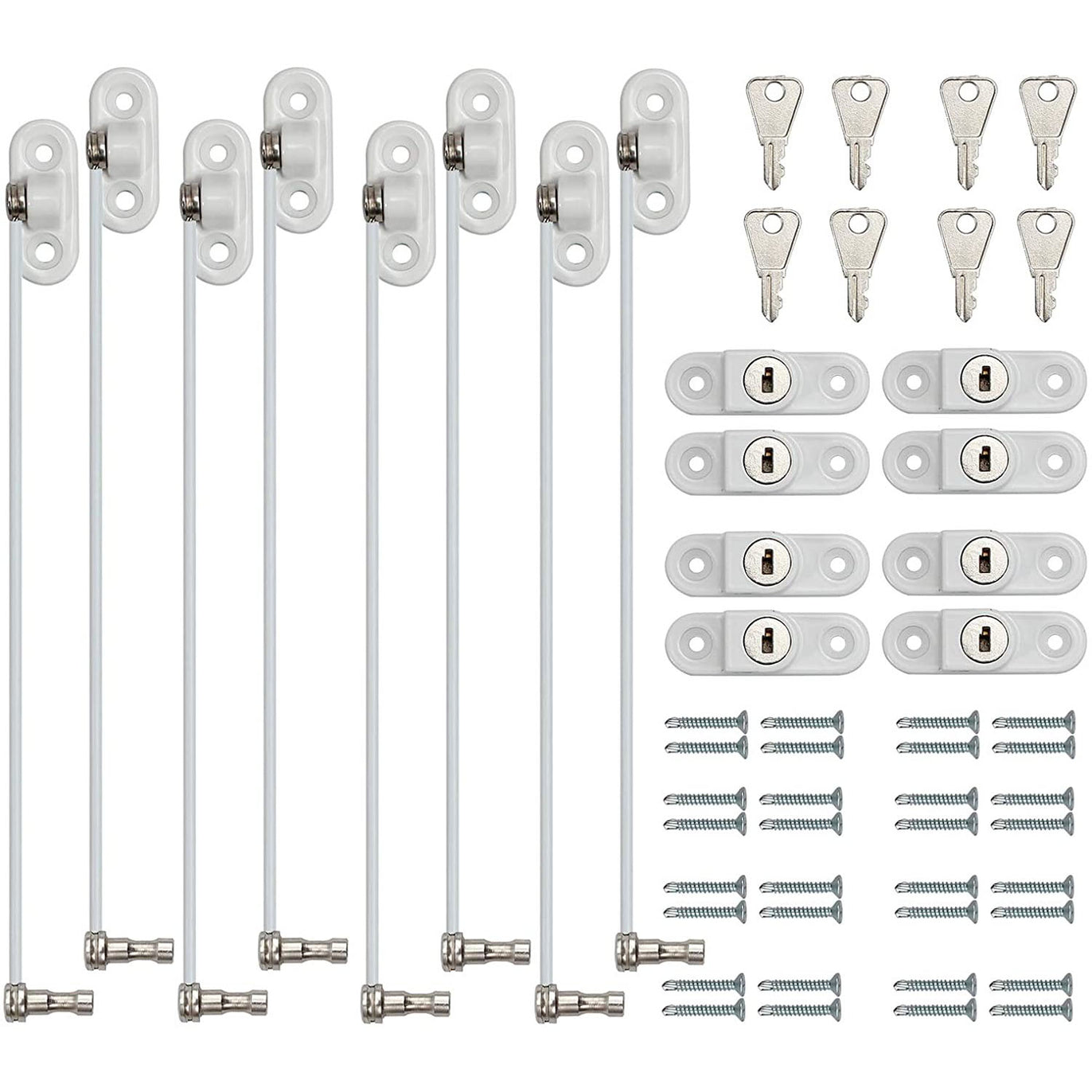 eSynic 8pcs Kids Window Restrictor Locks