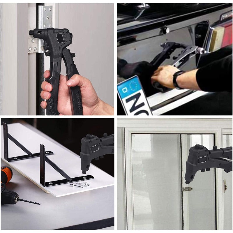 eSynic Professional Riveting Gun Tool Pop Rivet Gun Kits