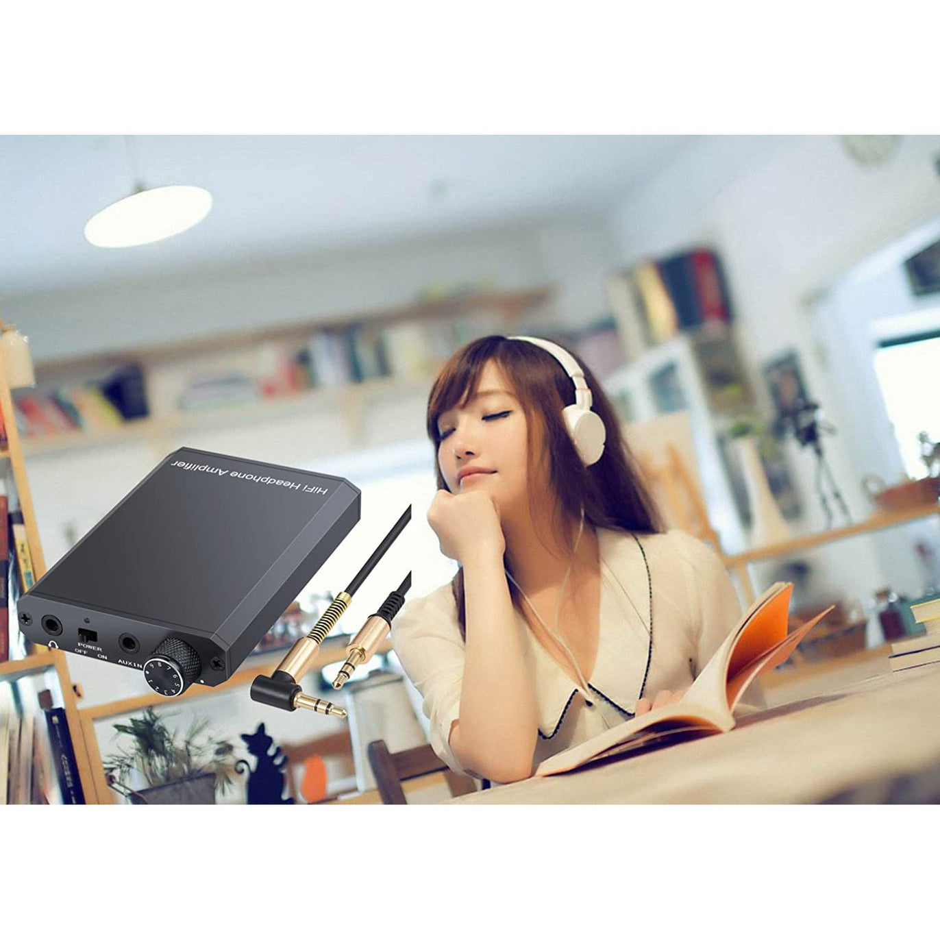 eSynic Rechargeable HiFi Headphone Amplifier Portable 3.5mm