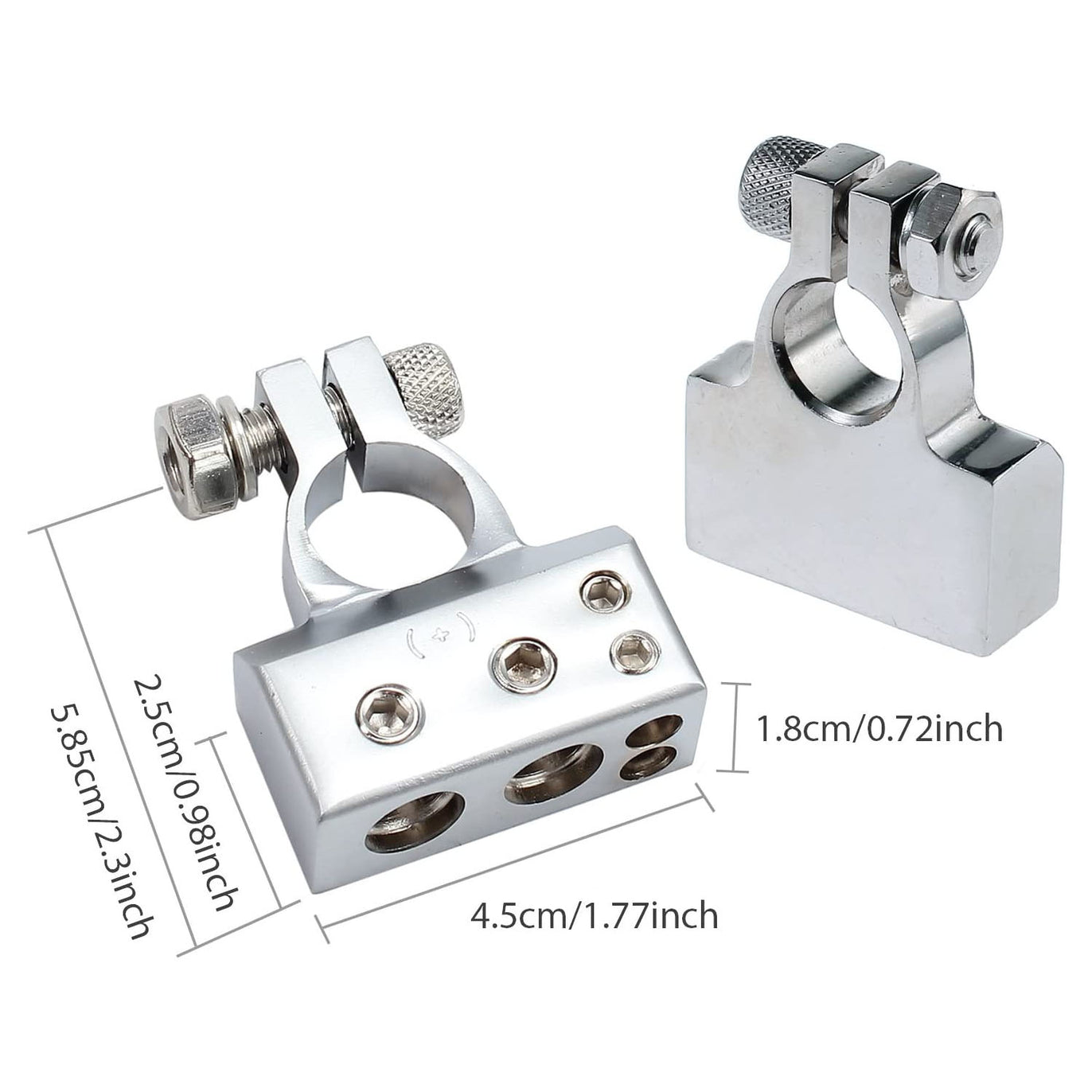 eSynic 4/8 Gauge AWG Car Battery Terminals