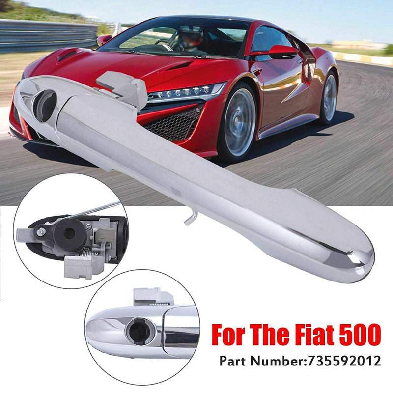 eSynic Chrome Right Handle Fits for Fiat 500